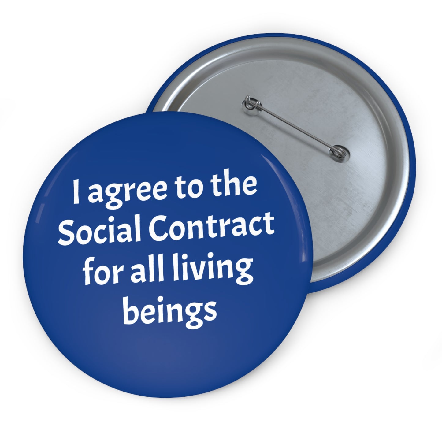 Pin Buttons - Social Contract with All Living Beings