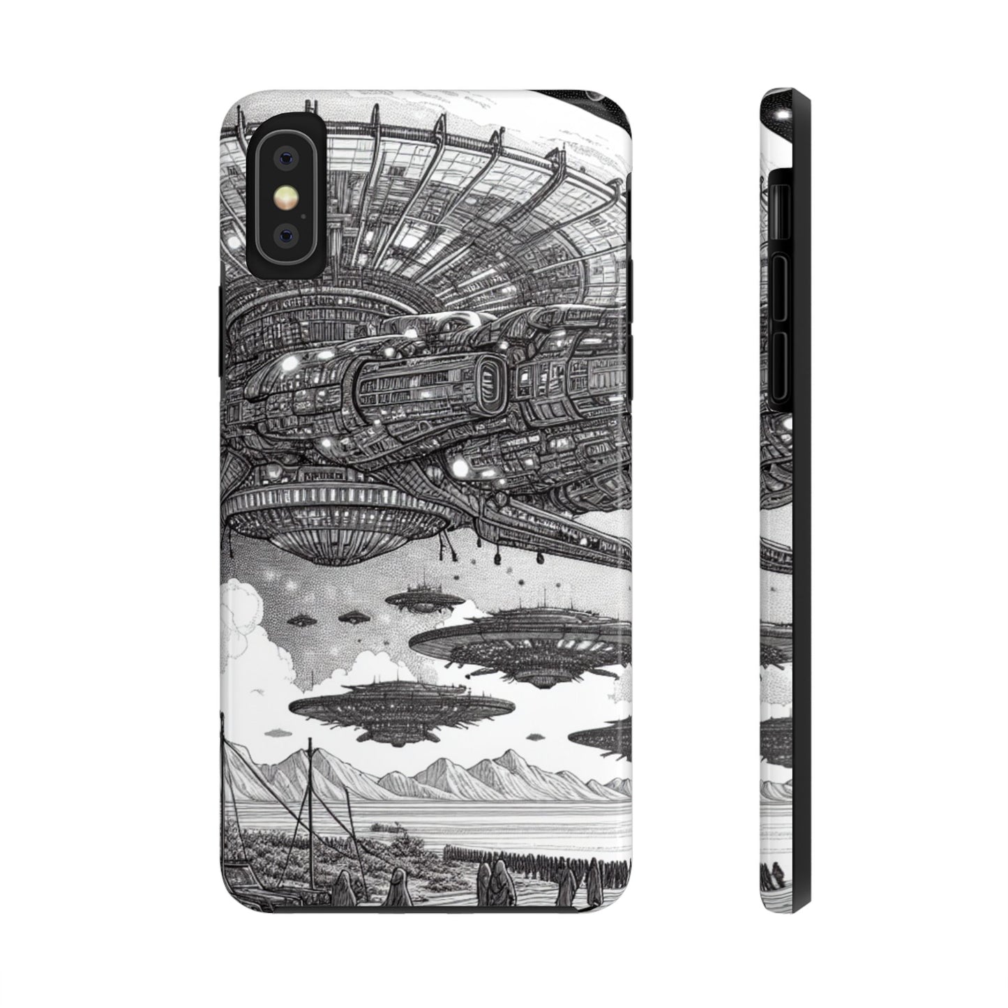 Phone Case - Steam Punk Alien Invasion Design