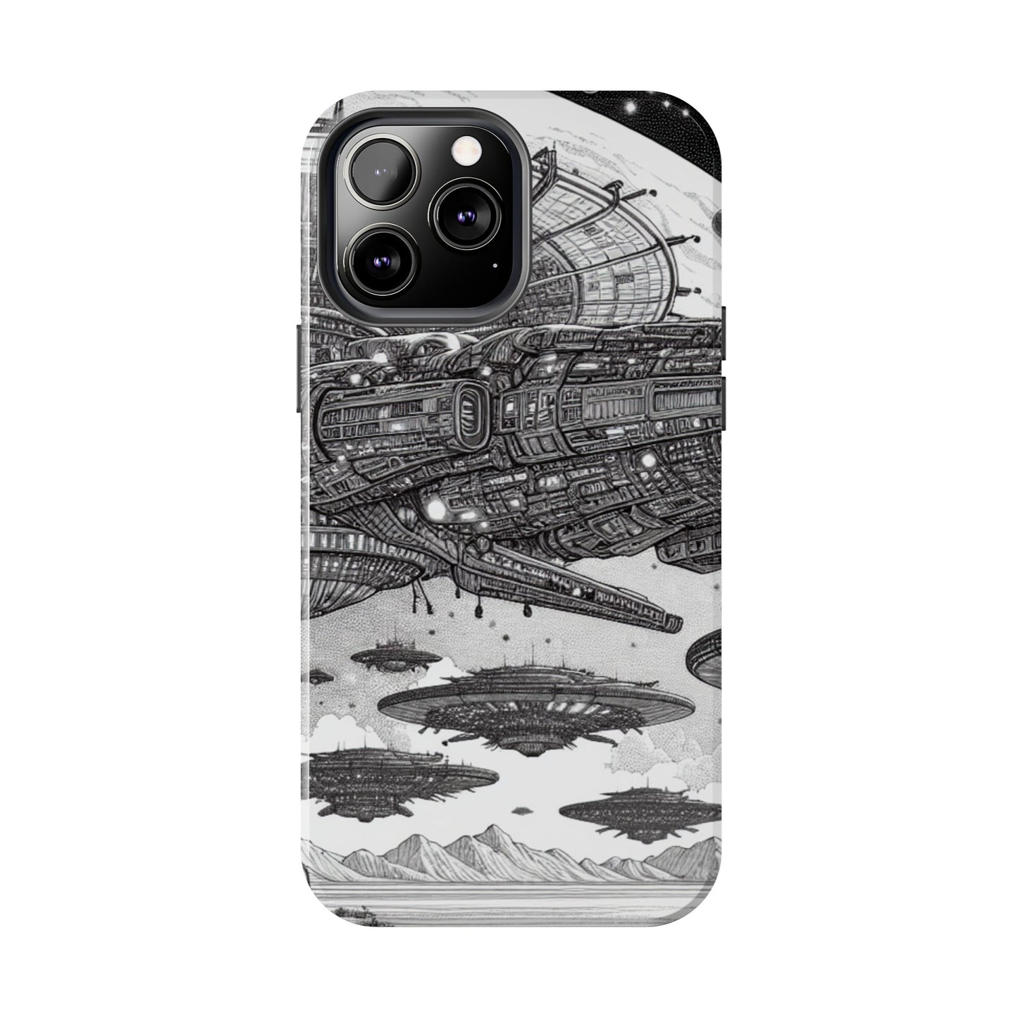 Phone Case - Steam Punk Alien Invasion Design