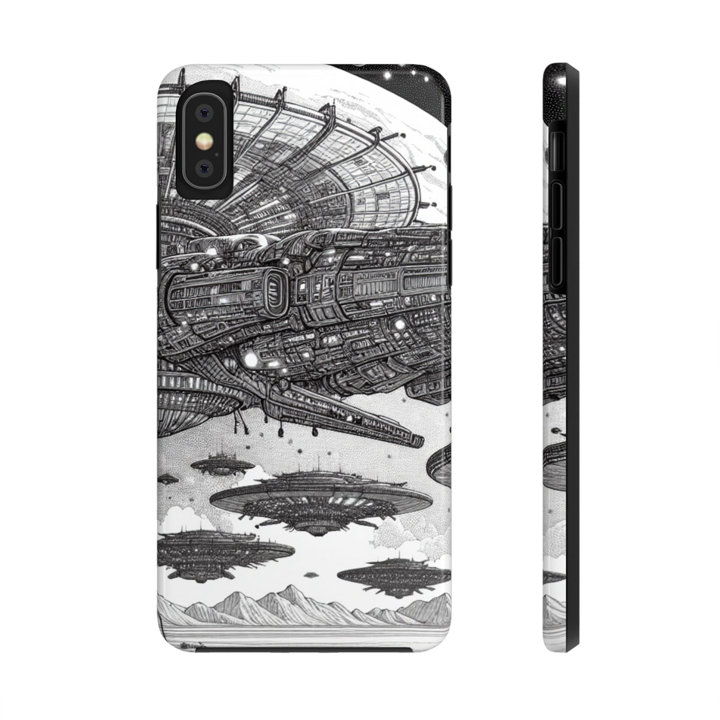 Phone Case - Steam Punk Alien Invasion Design