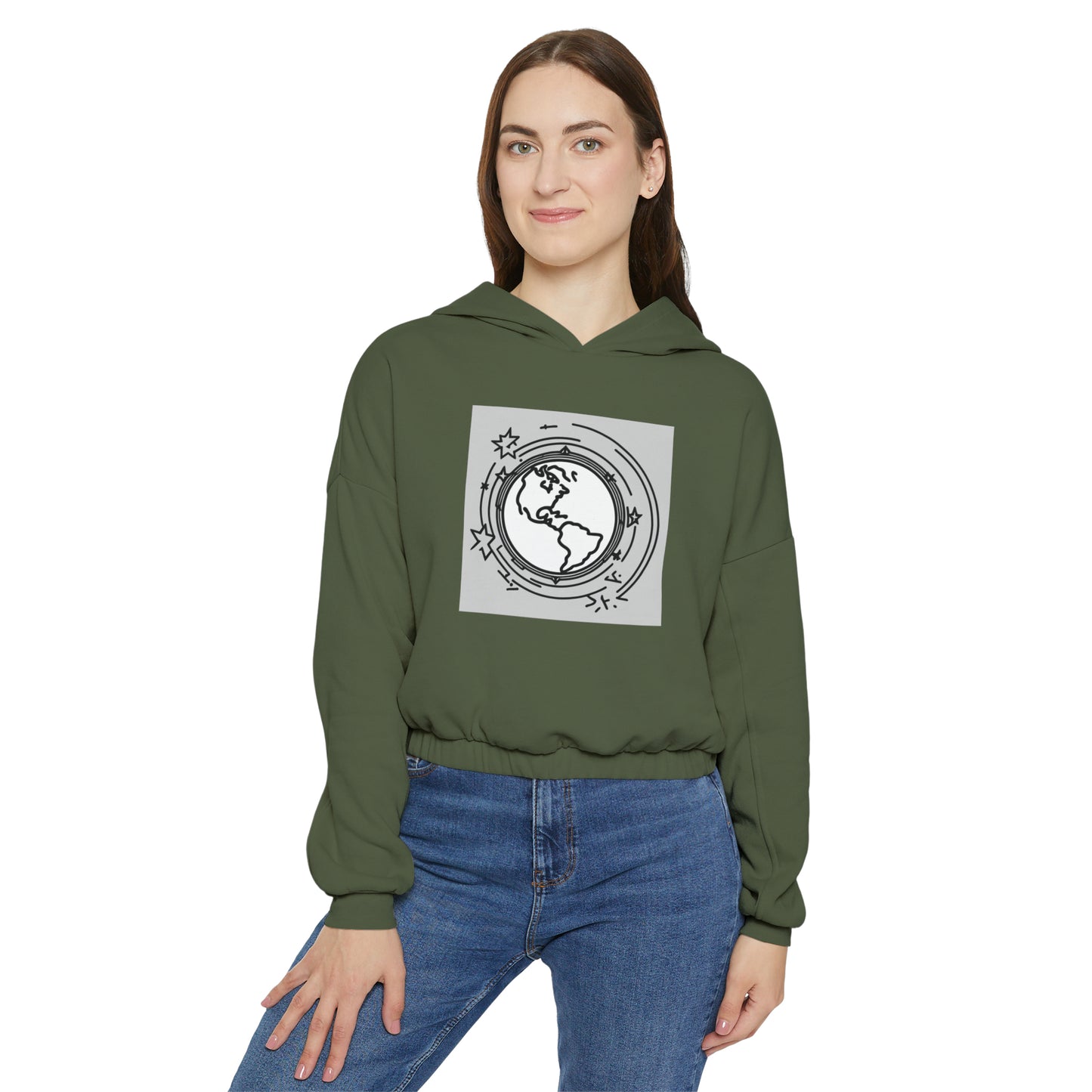 Women's Cinched Bottom Hoodie We Are One