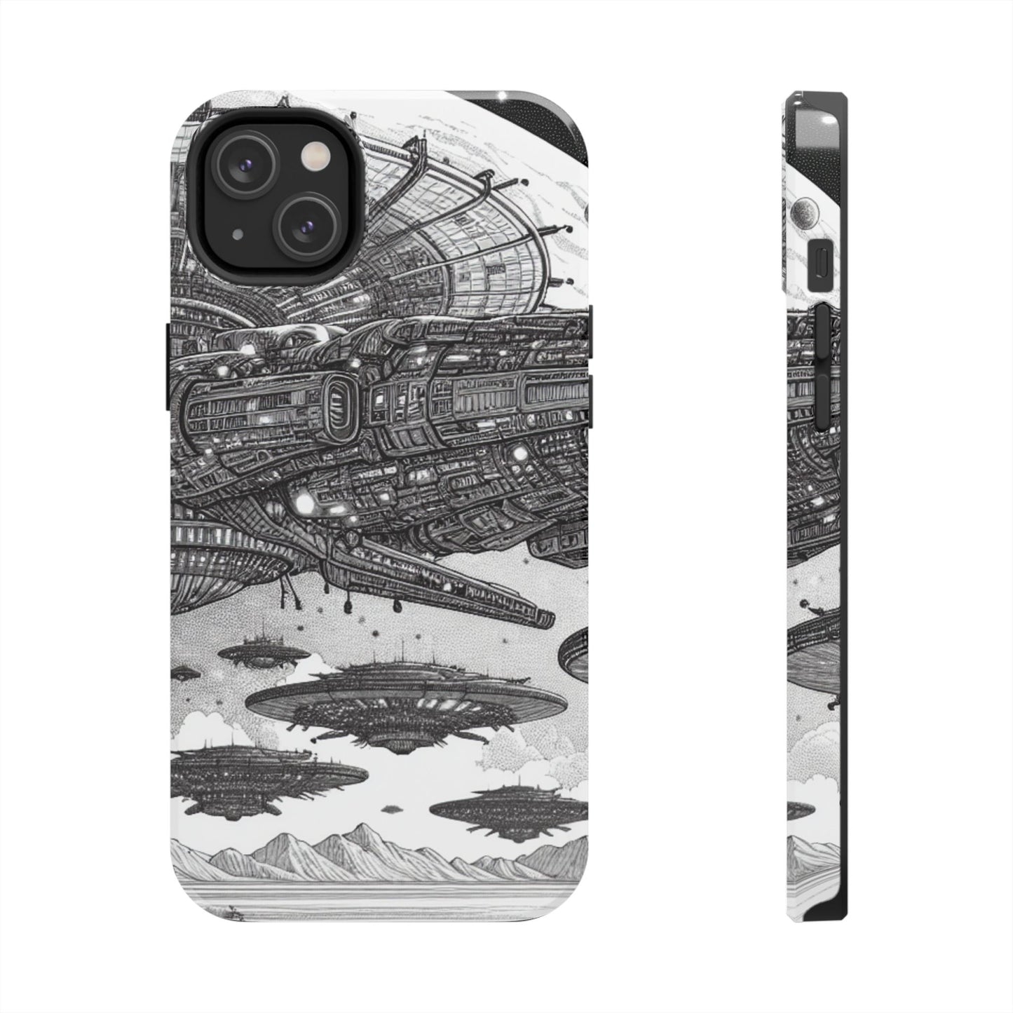 Phone Case - Steam Punk Alien Invasion Design