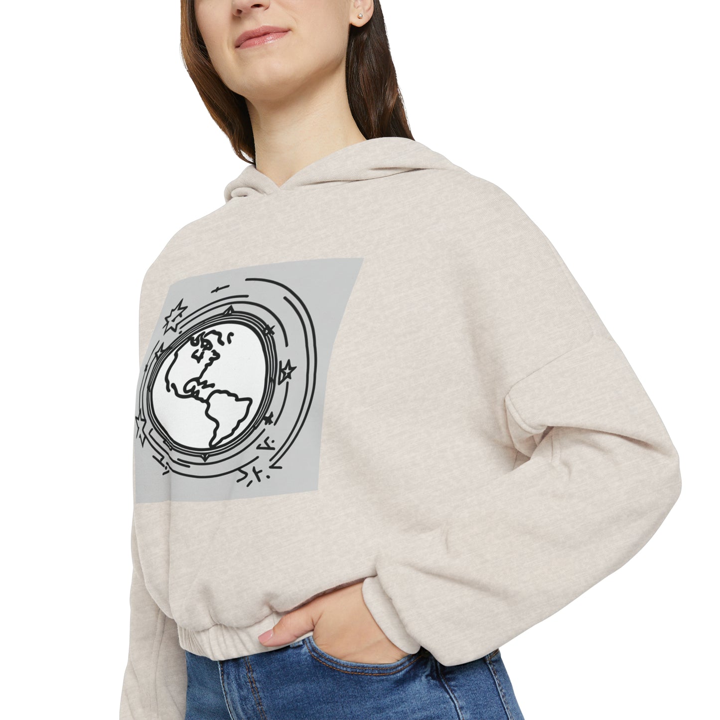 Women's Cinched Bottom Hoodie We Are One