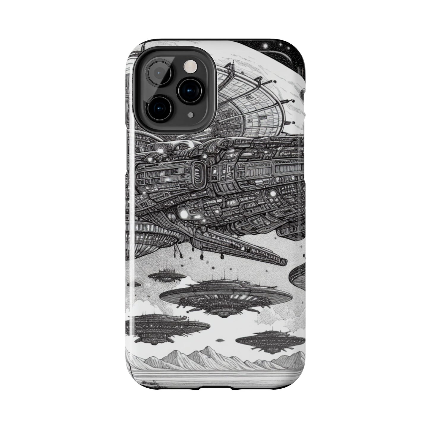 Phone Case - Steam Punk Alien Invasion Design