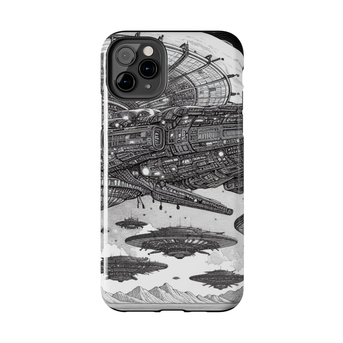 Phone Case - Steam Punk Alien Invasion Design