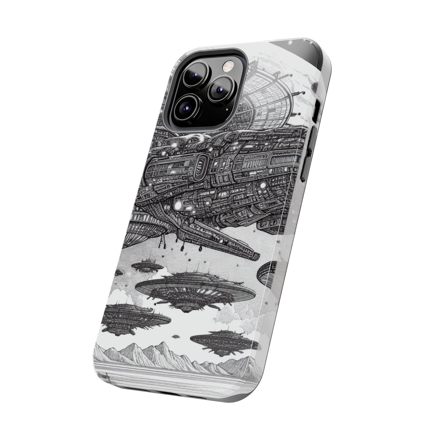 Phone Case - Steam Punk Alien Invasion Design