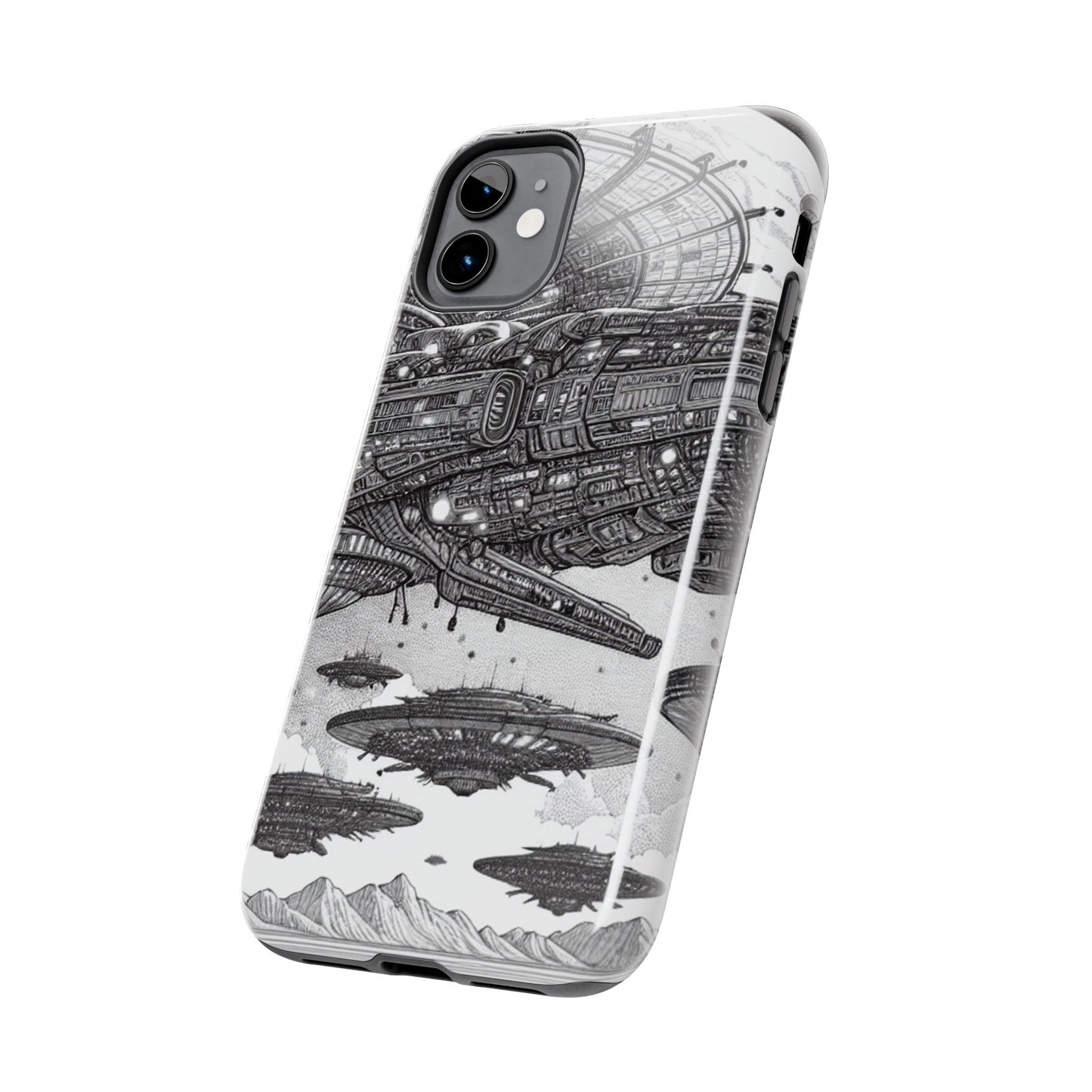 Phone Case - Steam Punk Alien Invasion Design