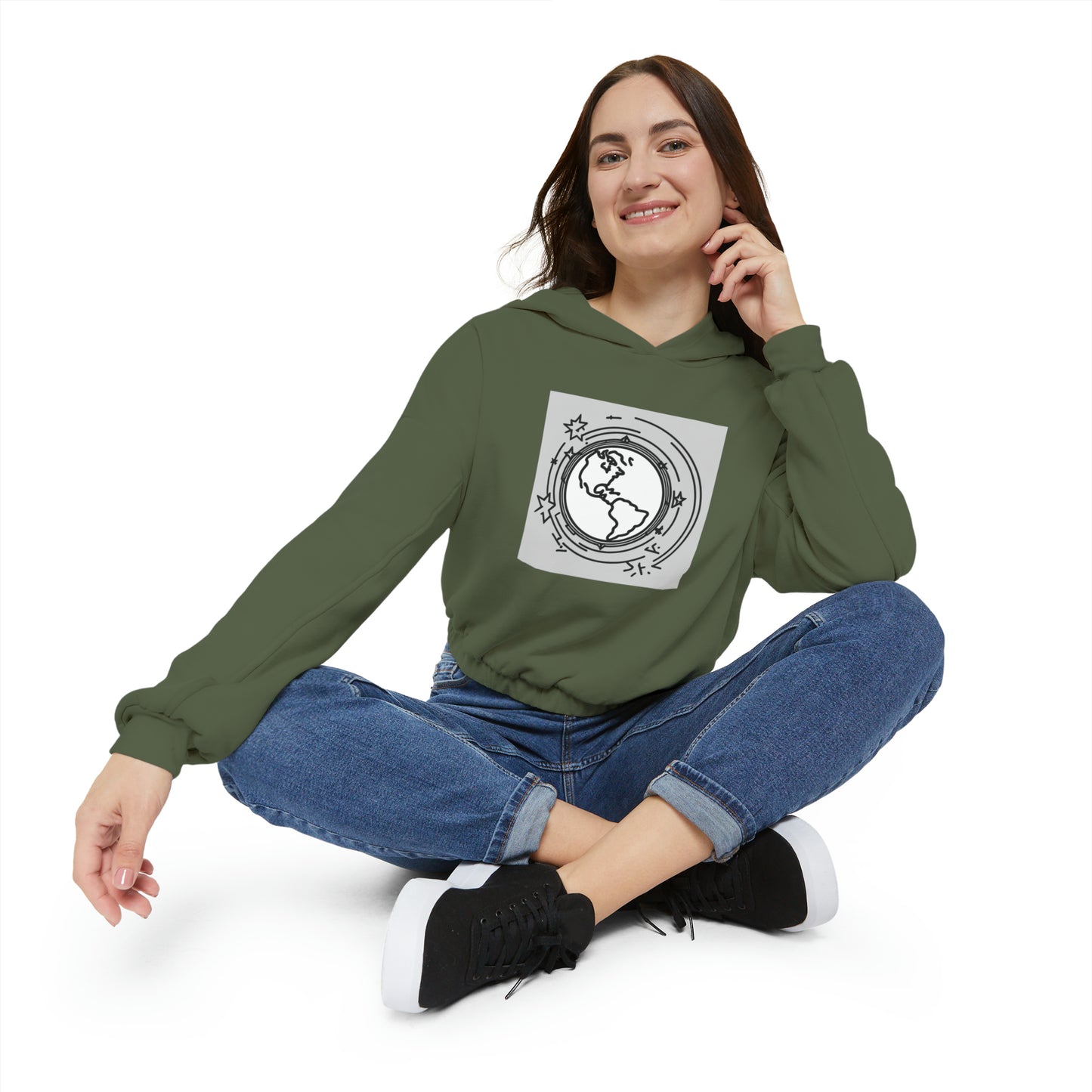 Women's Cinched Bottom Hoodie We Are One