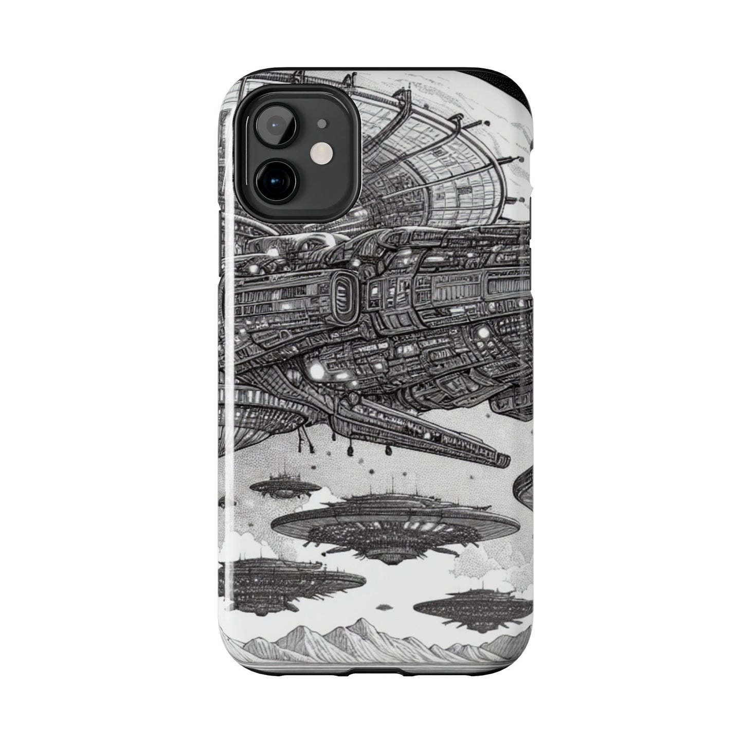 Phone Case - Steam Punk Alien Invasion Design