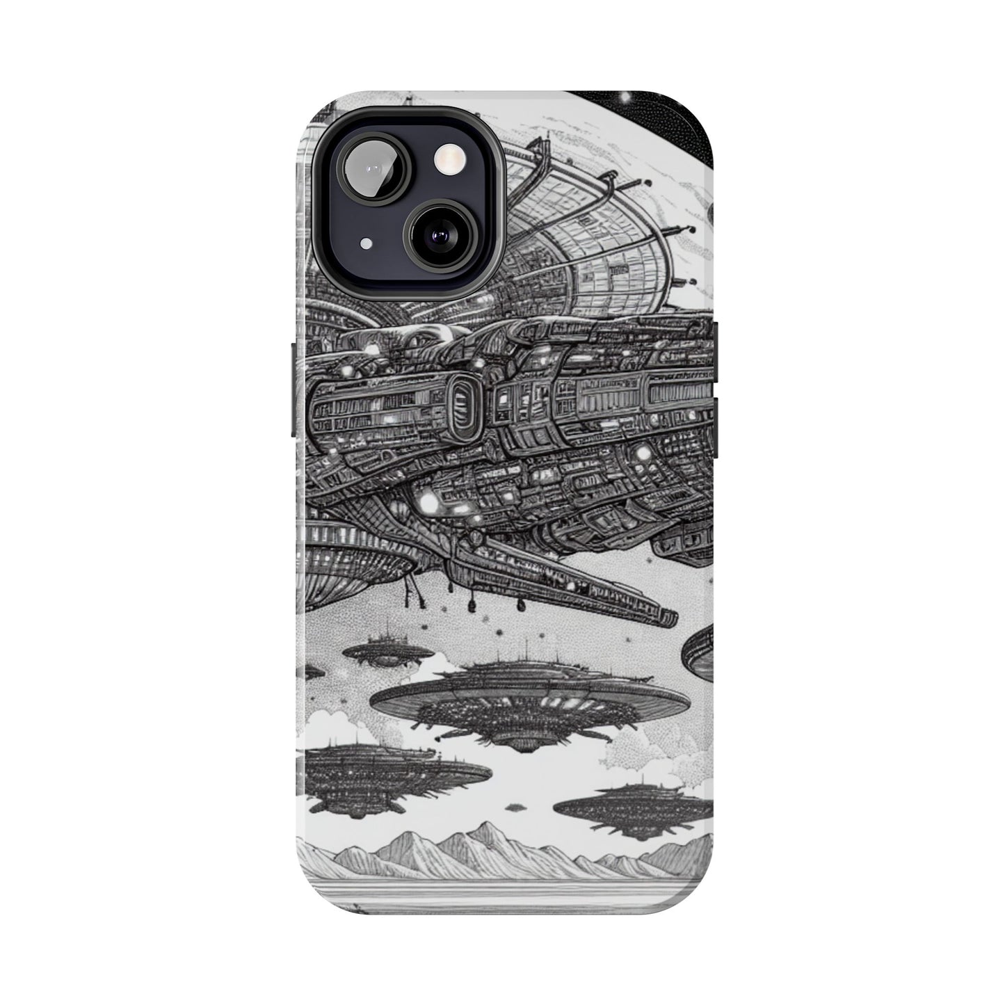 Phone Case - Steam Punk Alien Invasion Design