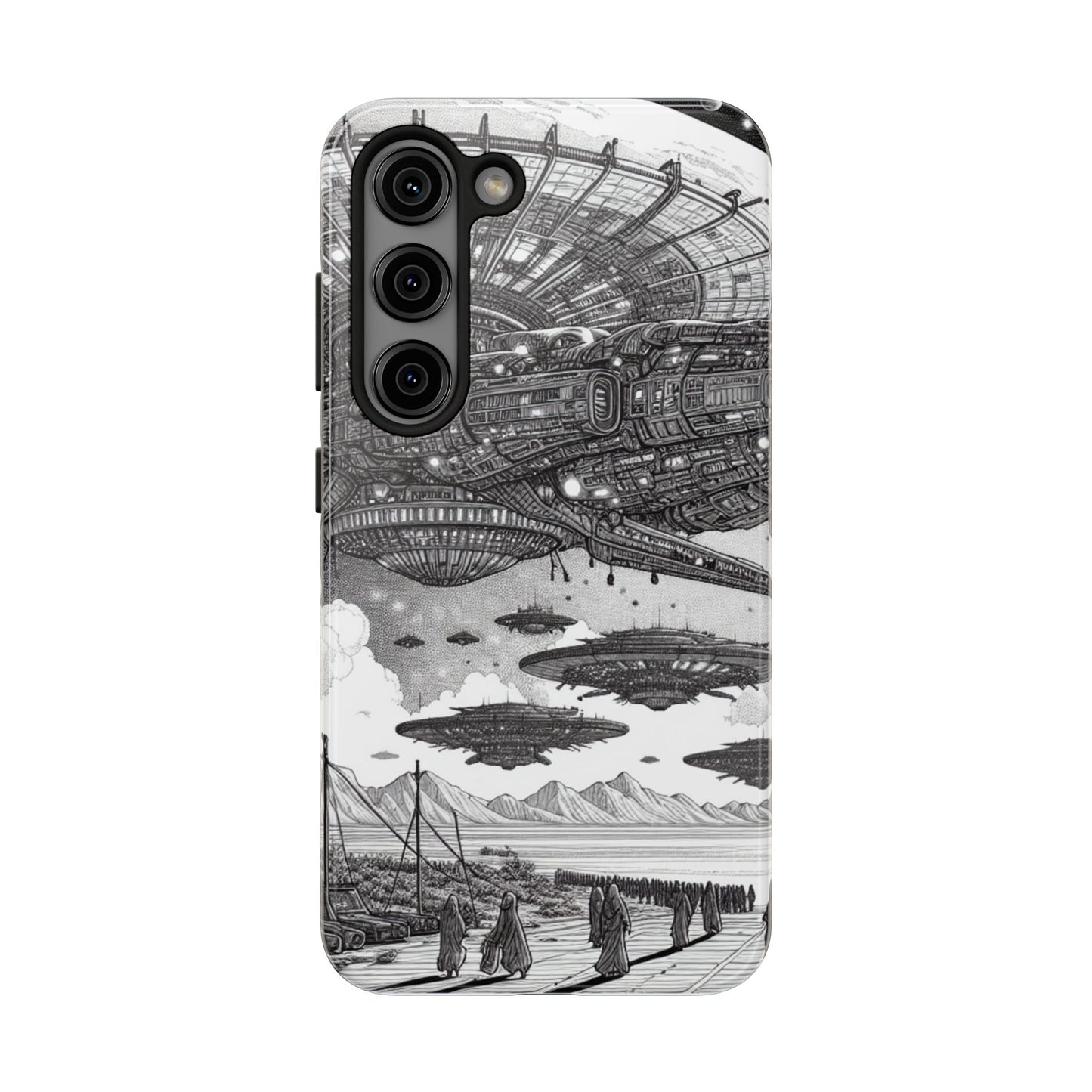 Phone Case - Steam Punk Alien Invasion Design