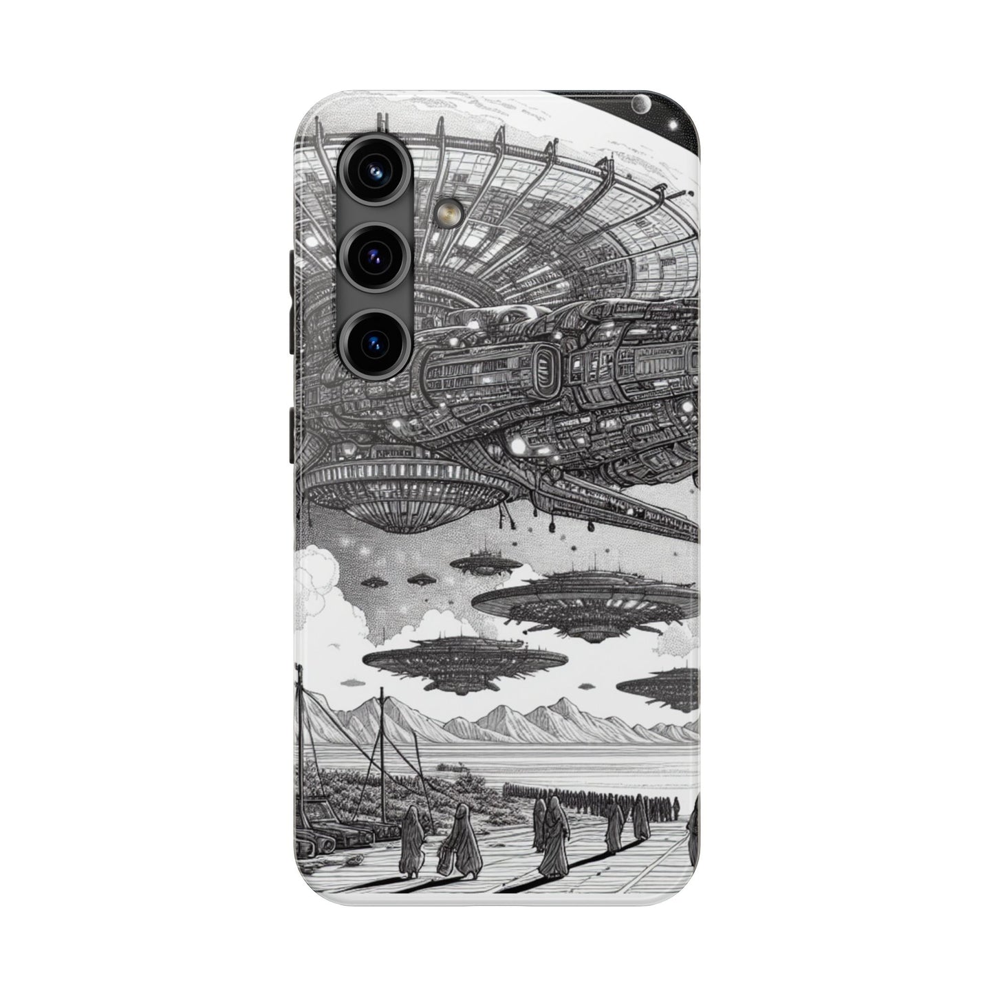 Phone Case - Steam Punk Alien Invasion Design