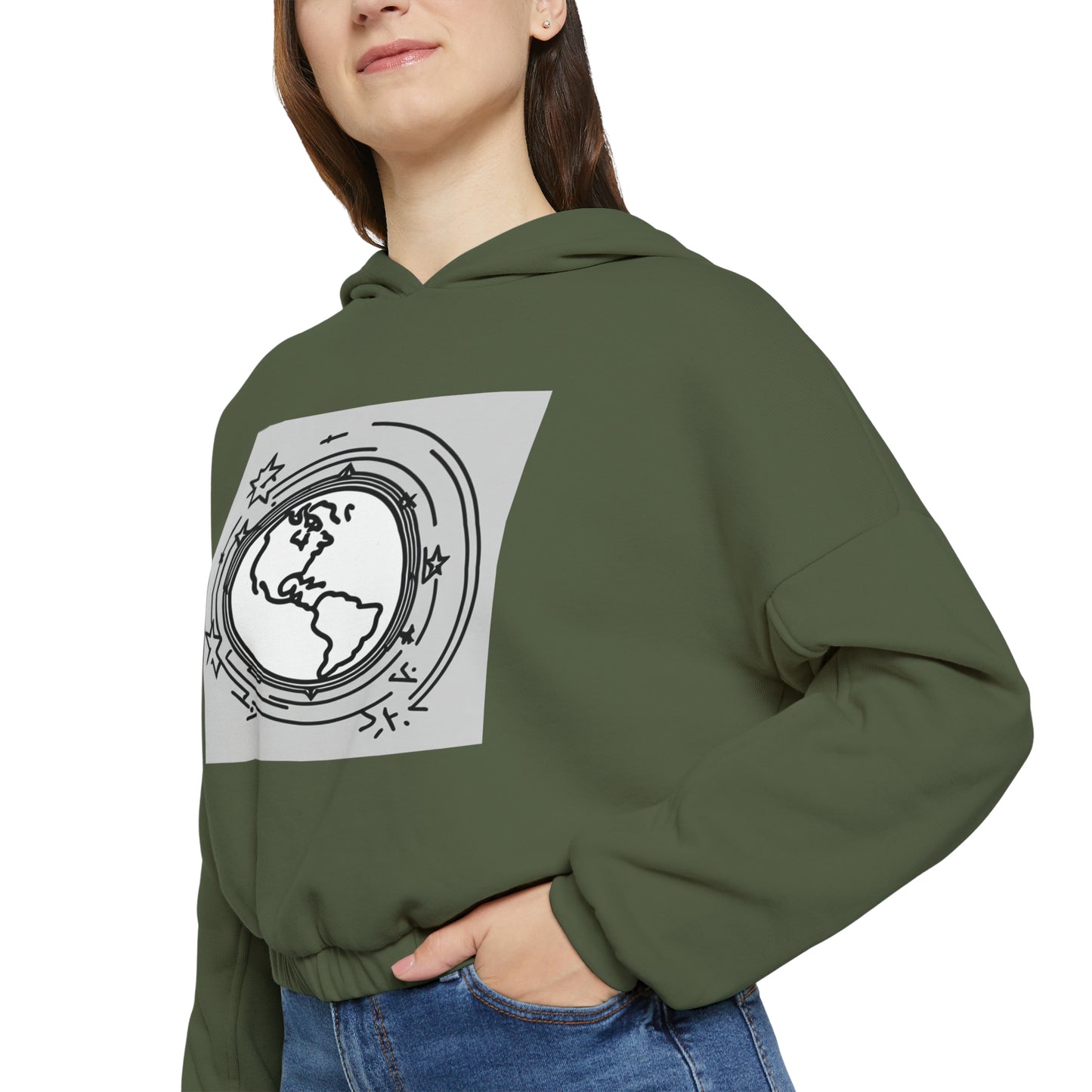 Women's Cinched Bottom Hoodie We Are One