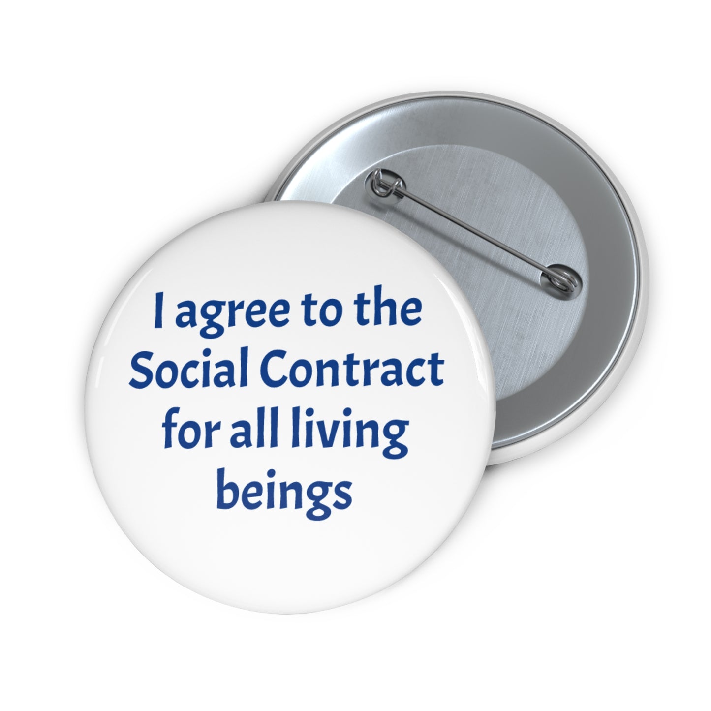 Pin Buttons - Social Contract with All Living Beings