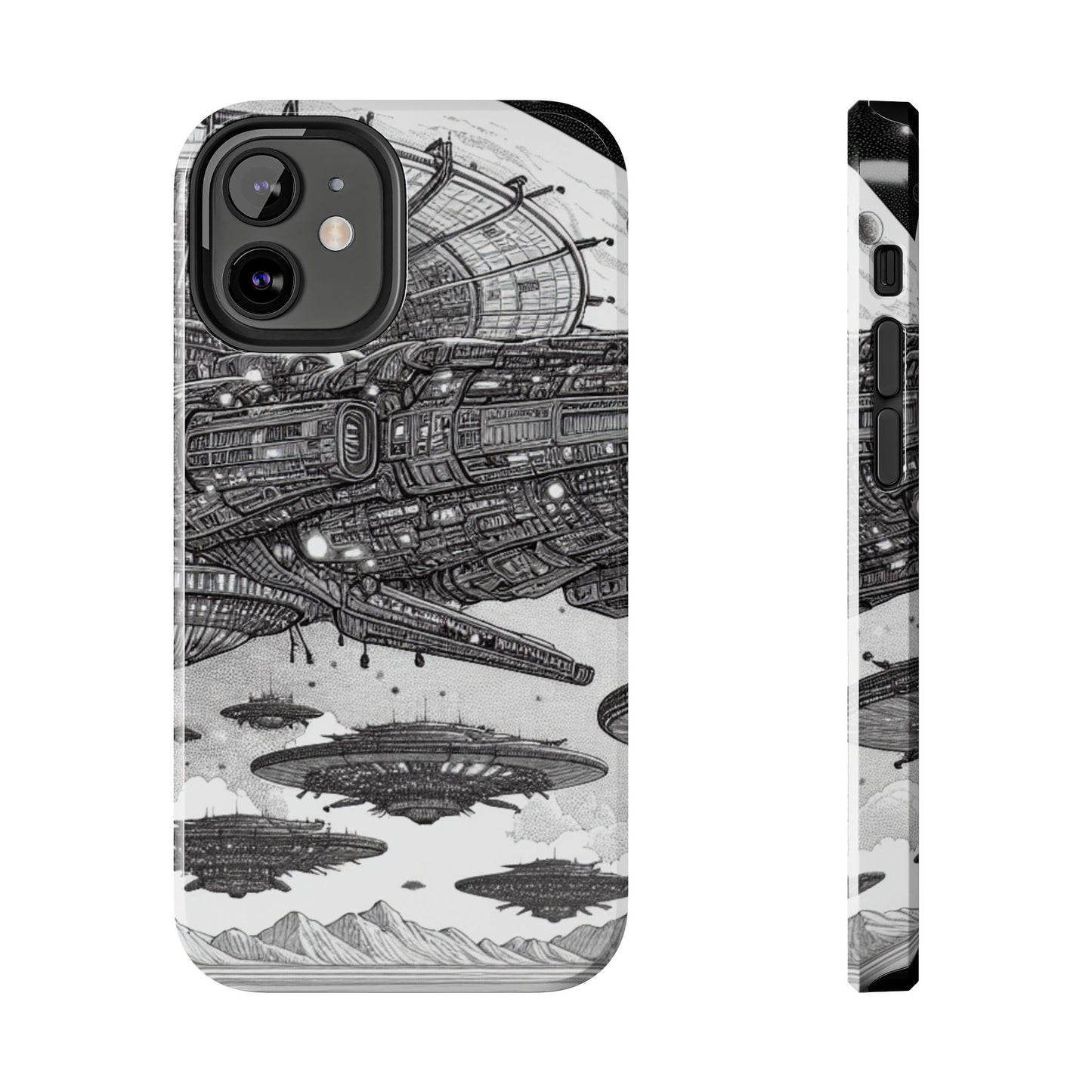 Phone Case - Steam Punk Alien Invasion Design