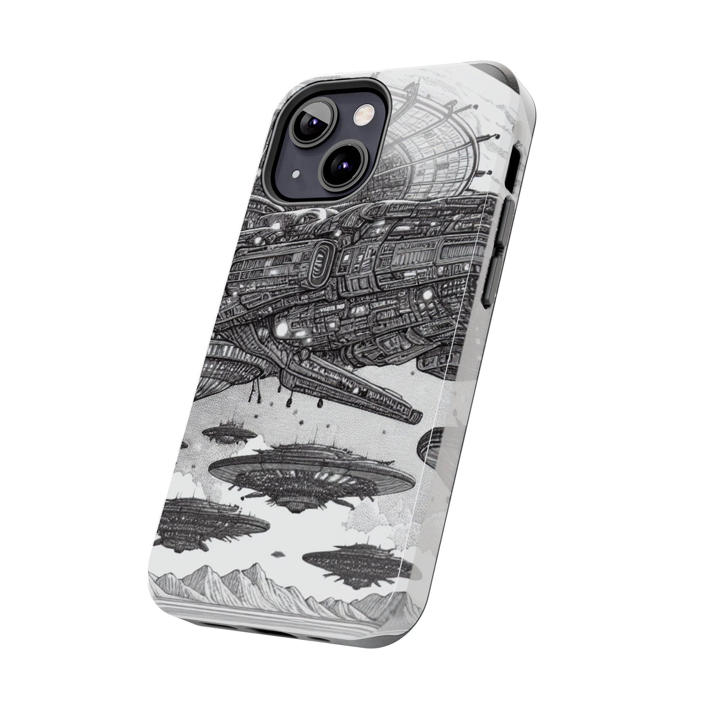 Phone Case - Steam Punk Alien Invasion Design