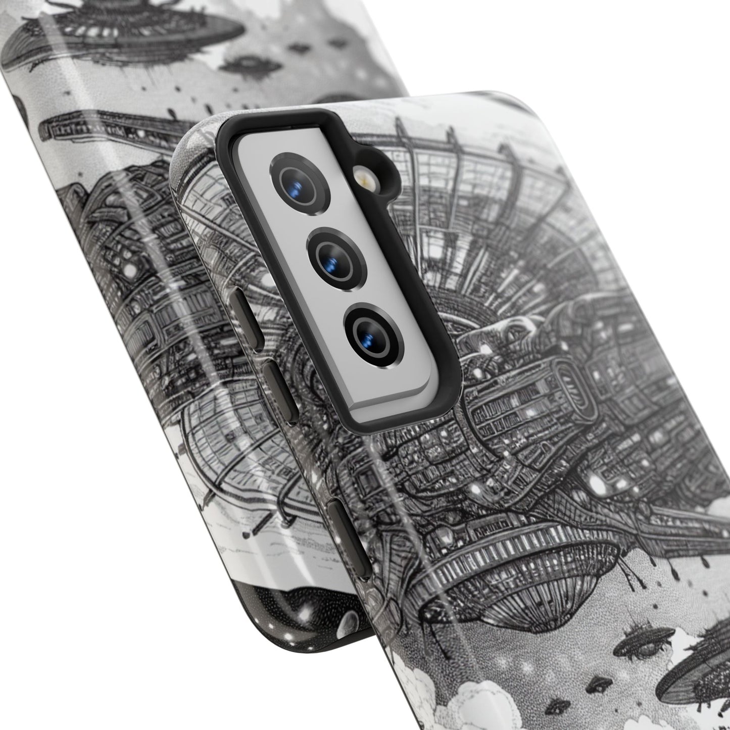 Phone Case - Steam Punk Alien Invasion Design