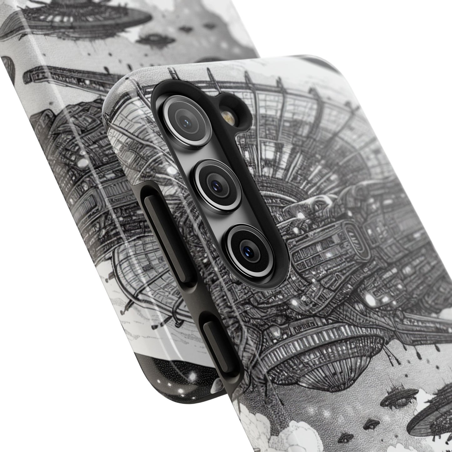 Phone Case - Steam Punk Alien Invasion Design