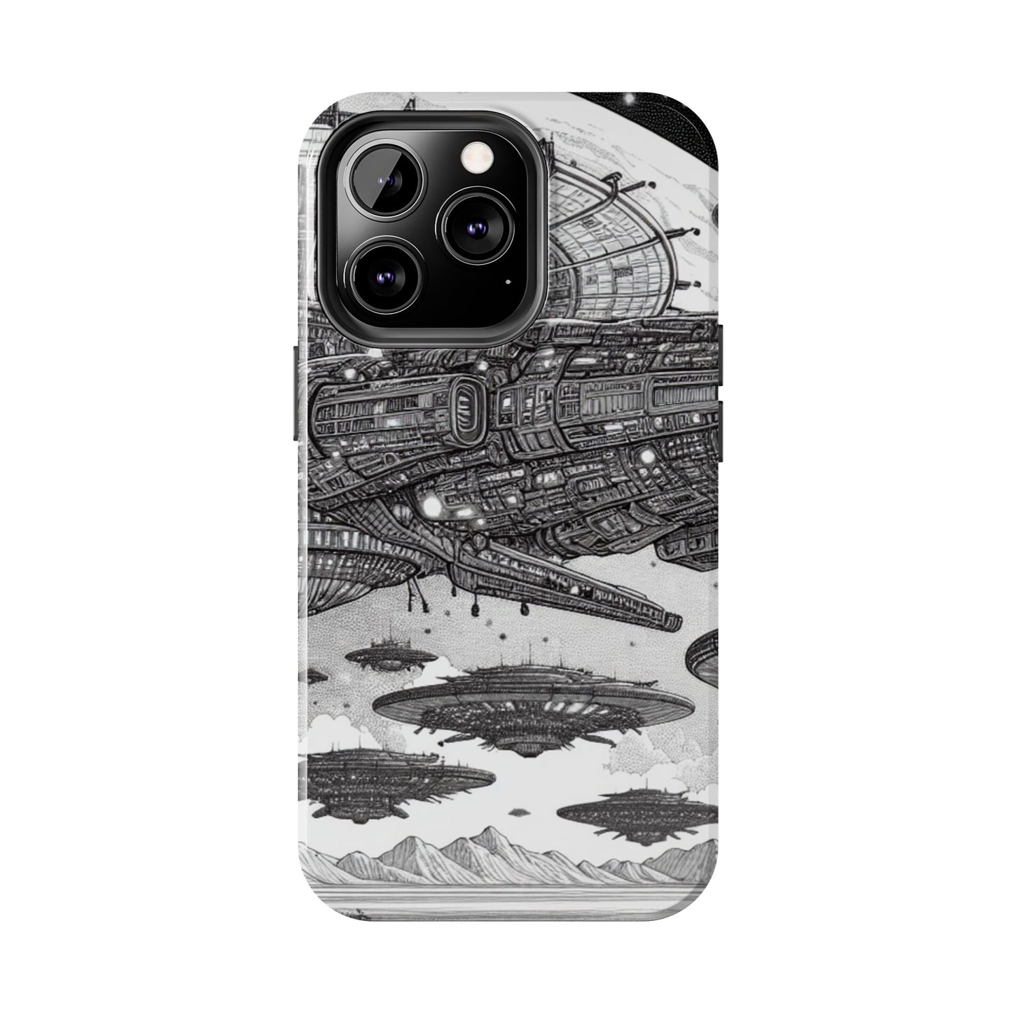 Phone Case - Steam Punk Alien Invasion Design