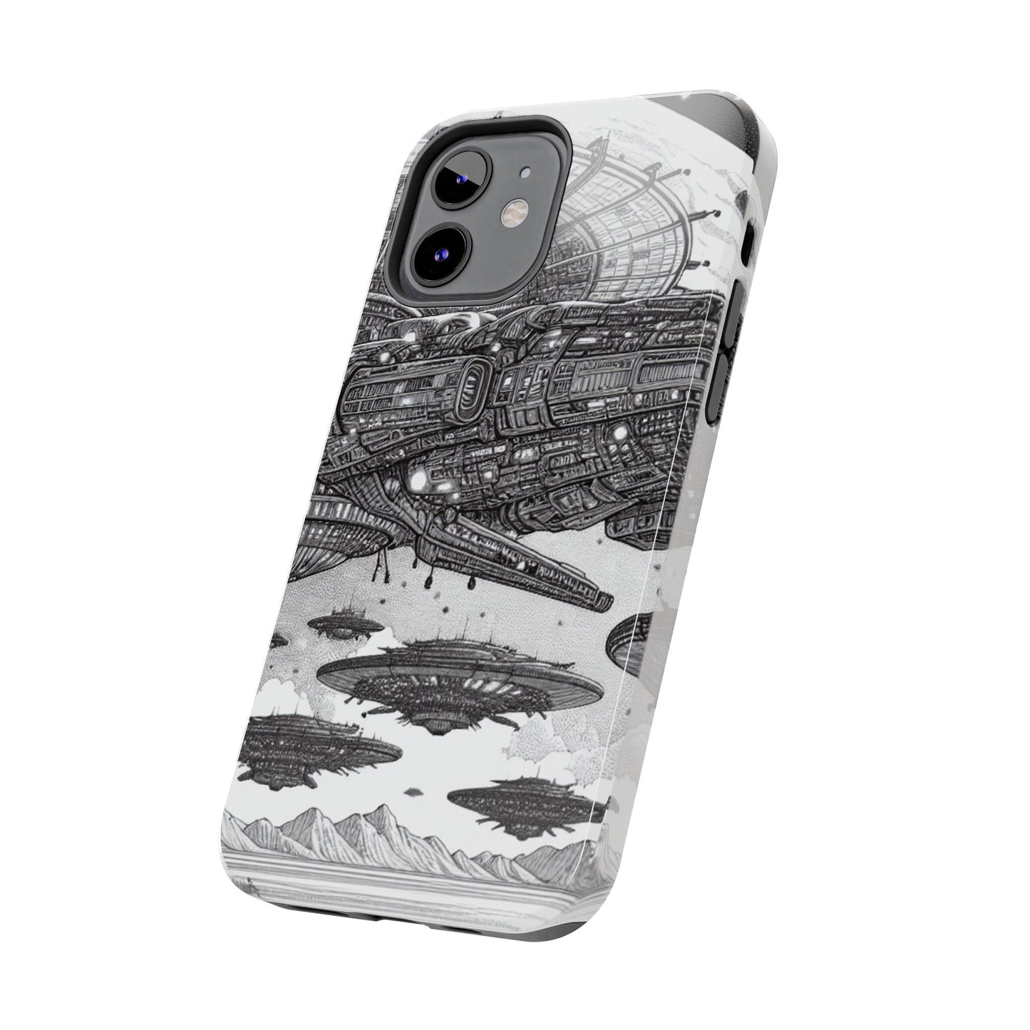 Phone Case - Steam Punk Alien Invasion Design