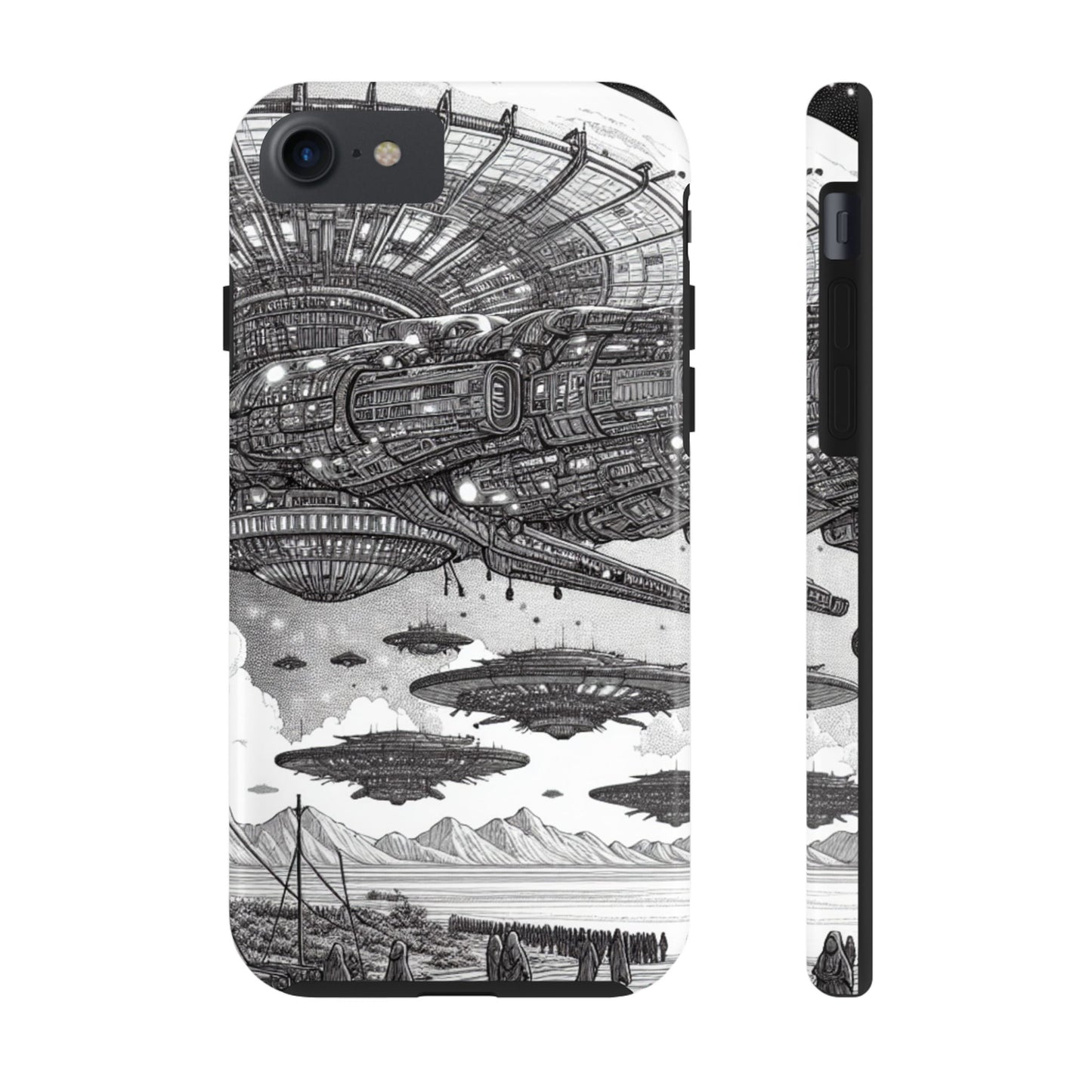 Phone Case - Steam Punk Alien Invasion Design