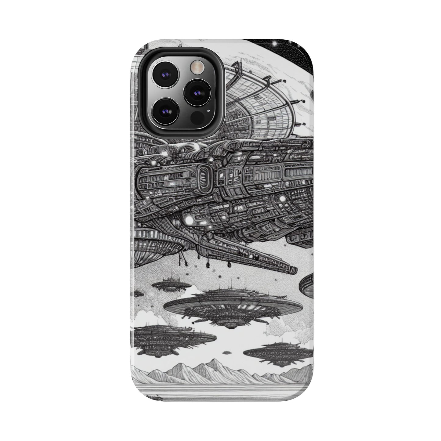 Phone Case - Steam Punk Alien Invasion Design