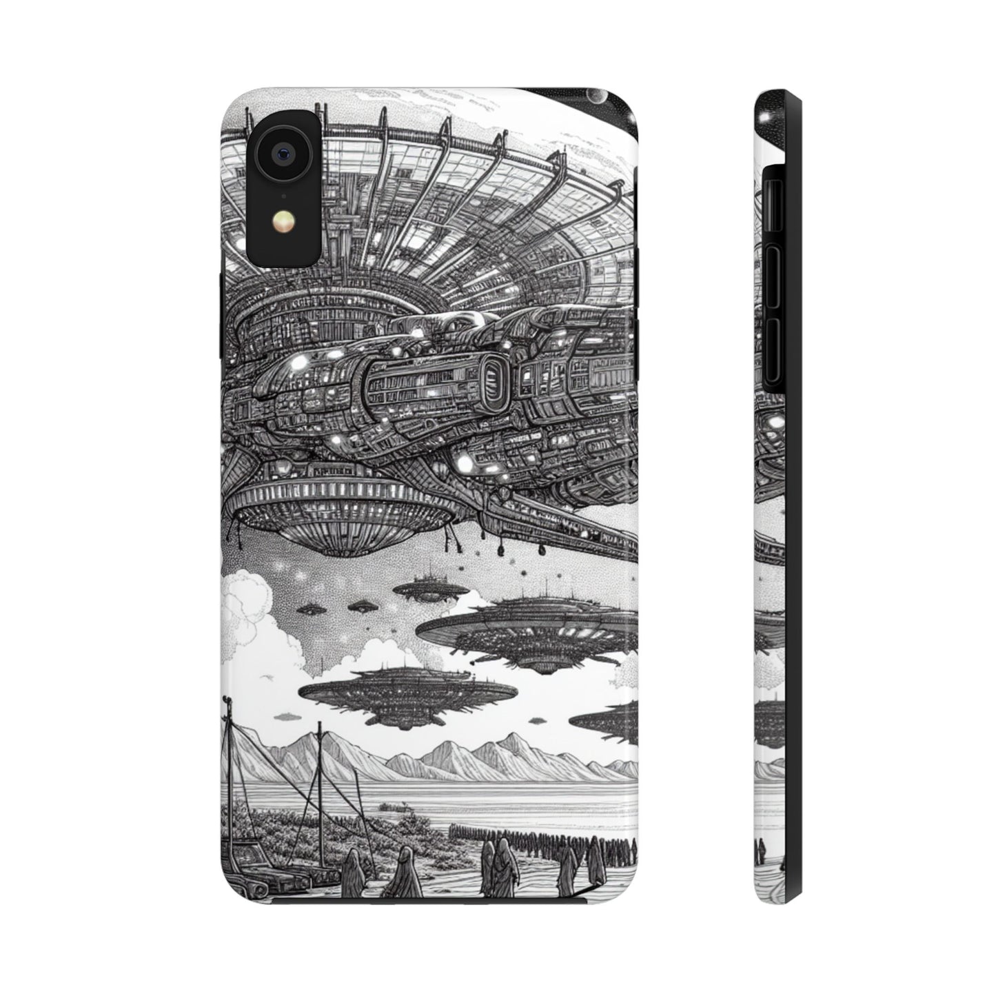 Phone Case - Steam Punk Alien Invasion Design