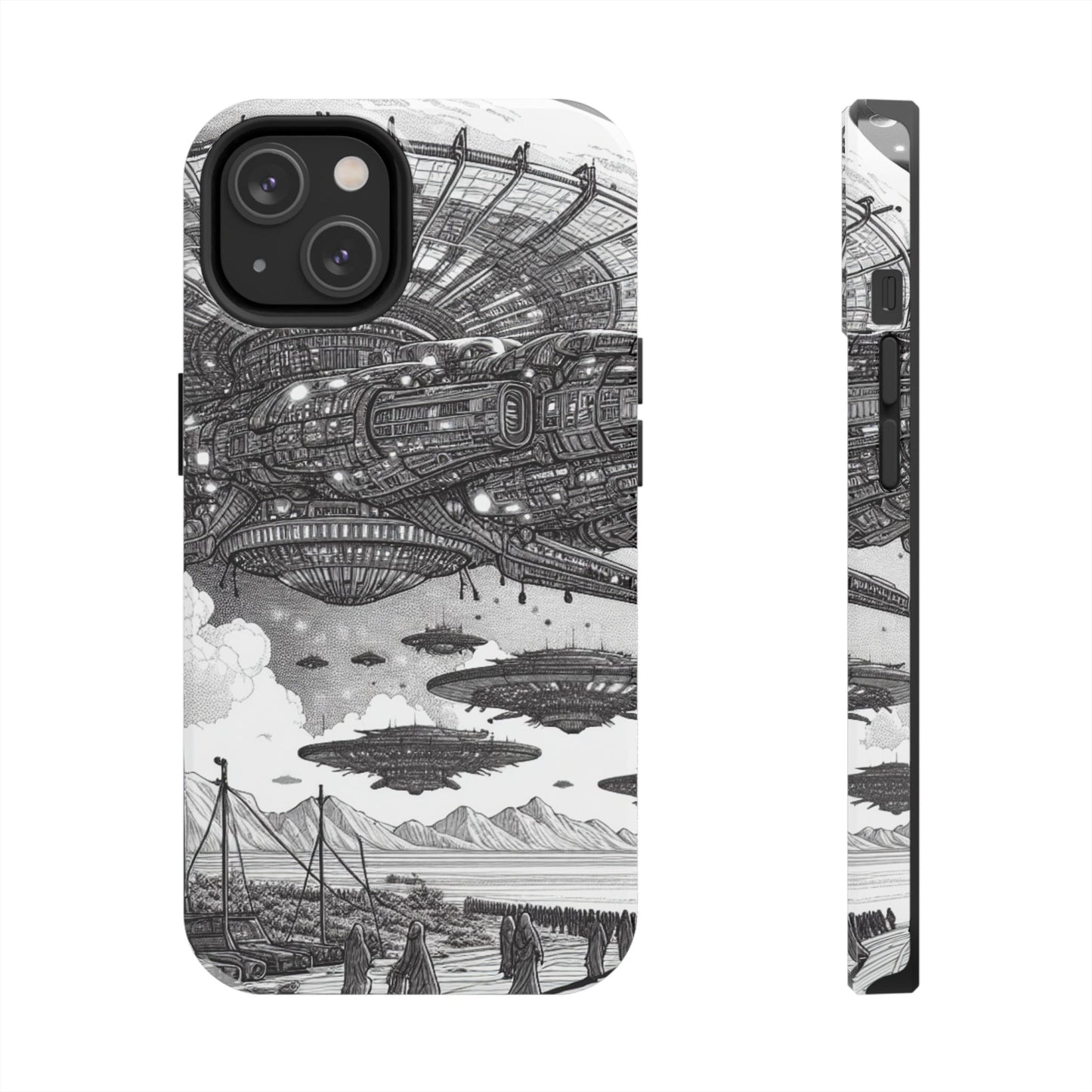 Phone Case - Steam Punk Alien Invasion Design