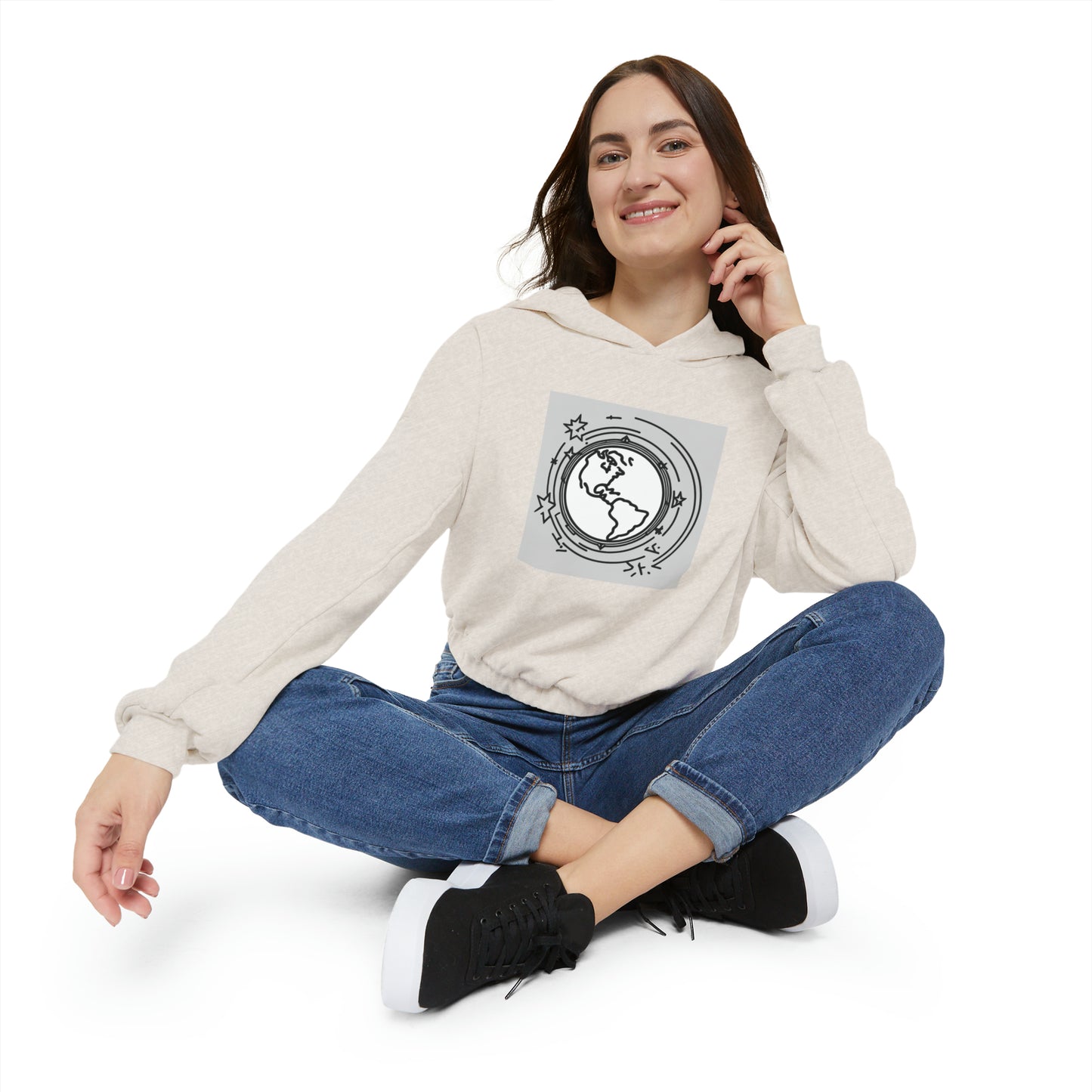 Women's Cinched Bottom Hoodie We Are One