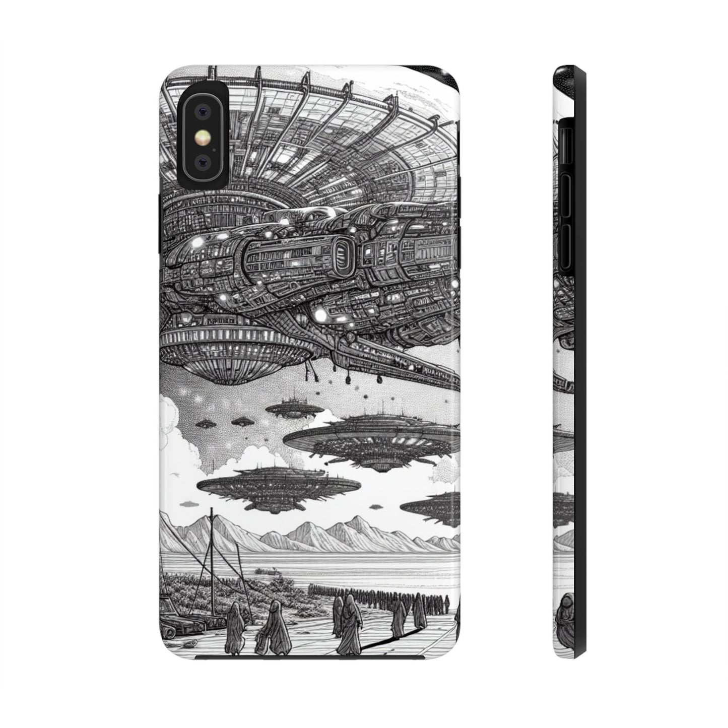 Phone Case - Steam Punk Alien Invasion Design